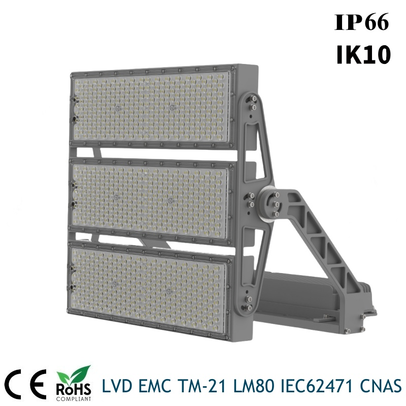 165lm/W 5050SMD IP66 Ik10 5 Years Warranty 1500W LED Stadium Flood Light