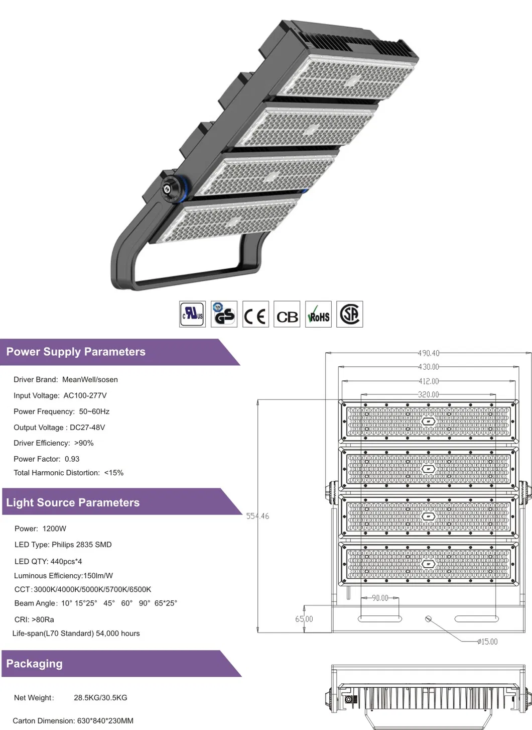 Stadium Floodlight View 4