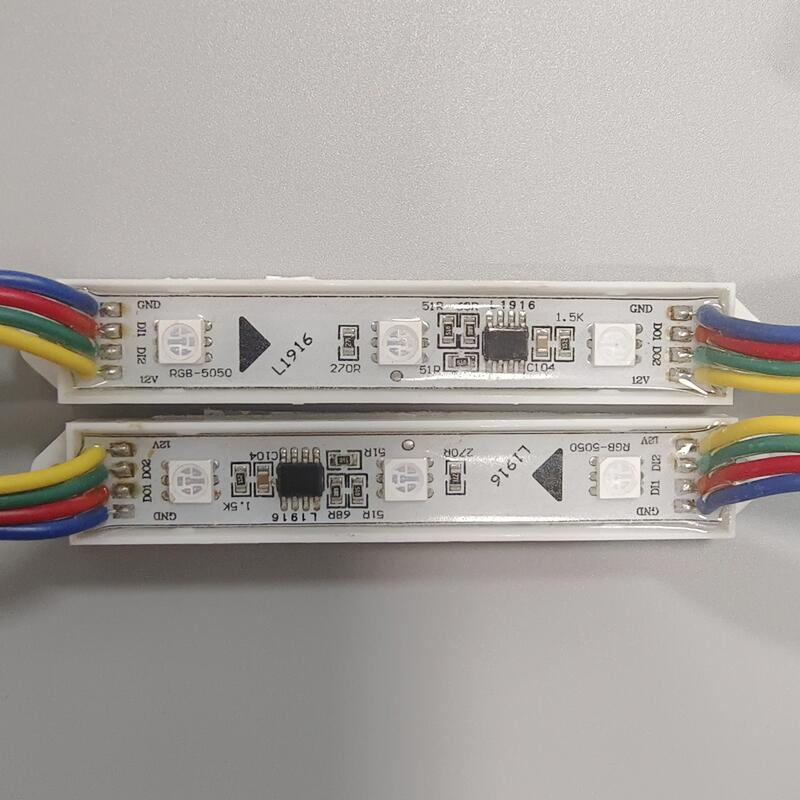 Custom 5050 3LED Module Lighting DC12V Waterproof RGB White LED Modules for Backlighting Billboard