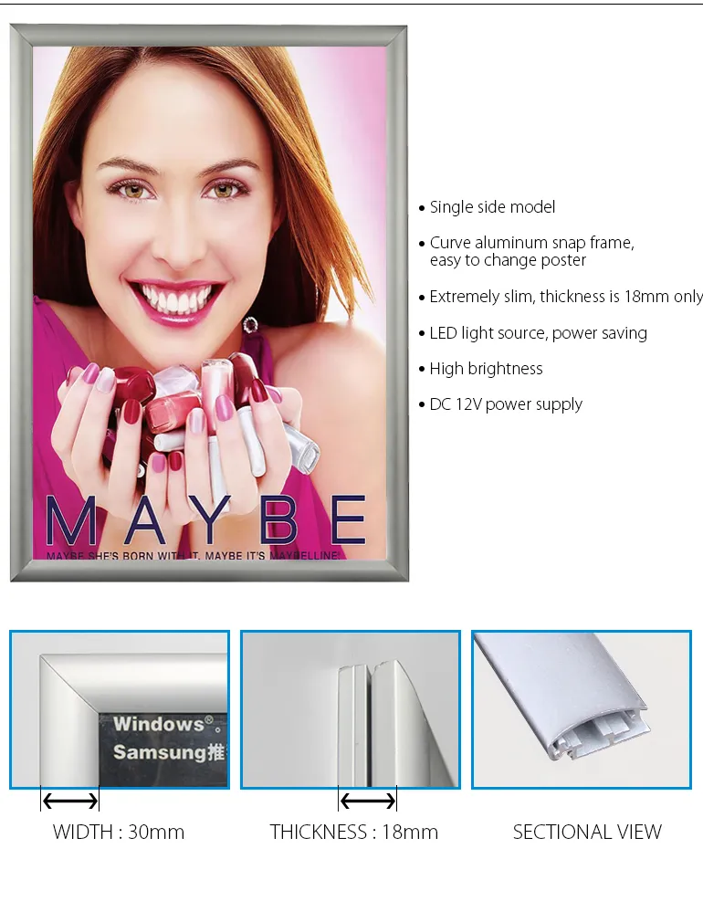 Slim Light Box Lighting