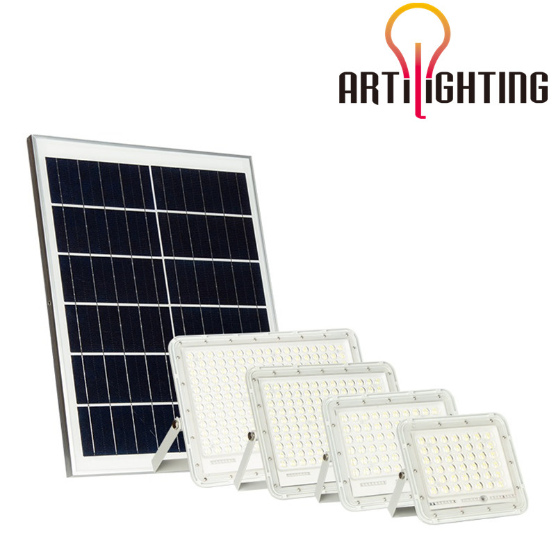 Energy Saving Sunshine 50W 100W Automatic Outdoor LED Solar Flood Lighting for Billboard
