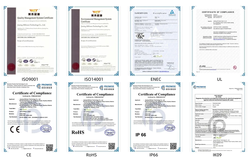 AllGreen Certifications