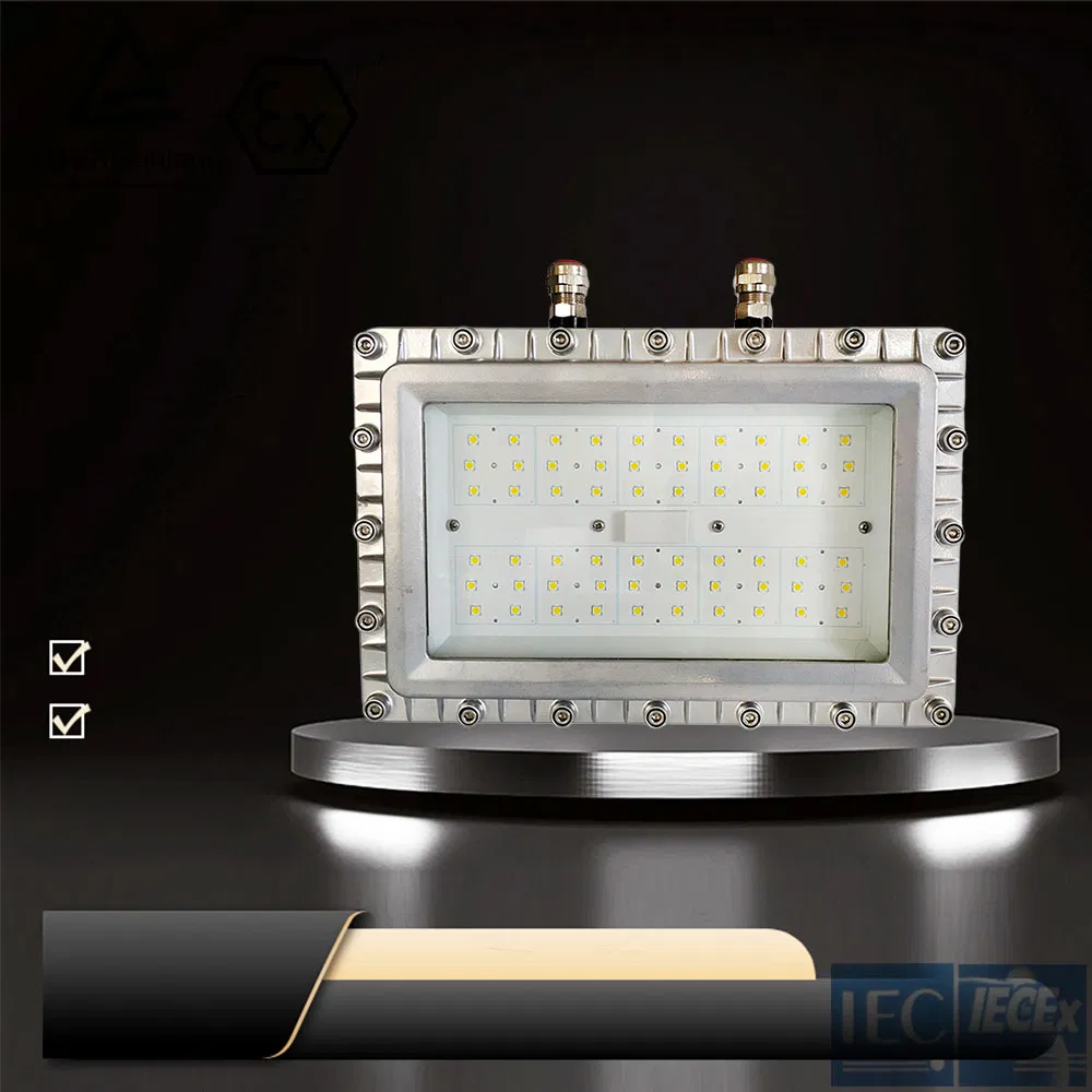 Explosion Proof Flood LED Lights 200 Watts Fluorescent Lighting Fixtures Hazardous Area