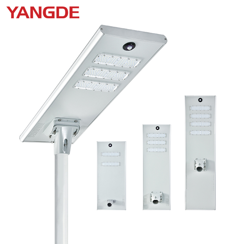 50W All-in-One Solar LED Street Light with Motion Sensor for Garden Pathway