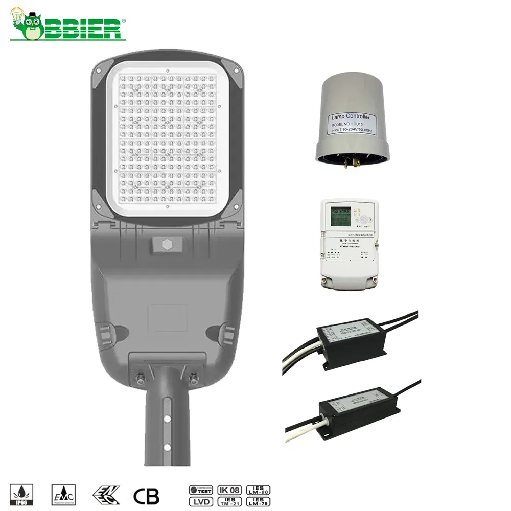 Intelligent 80W LED Street Lamp Outdoor Energy-Efficient Smart Lighting System
