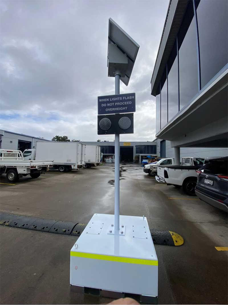 Infrared Vehicle Height Warning System for Municipal Infrastructure