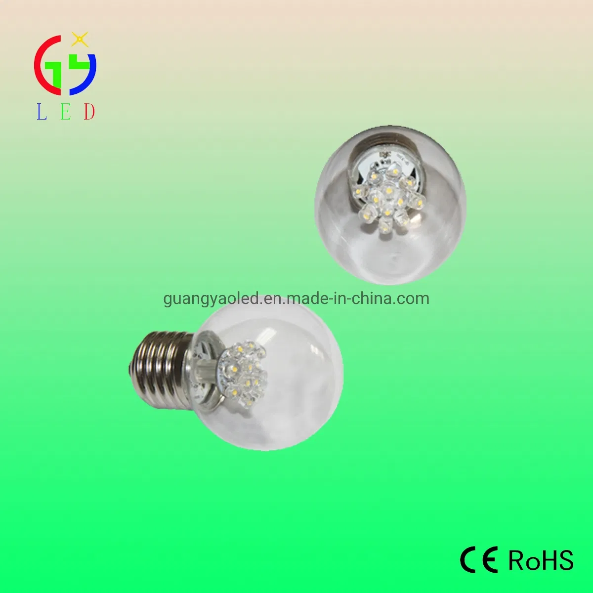 New Design LED G50 Ball Bulb, LED G50 Clear Bulb for Decorating, LED G16 E26 Base for Sign Billboard Lighting