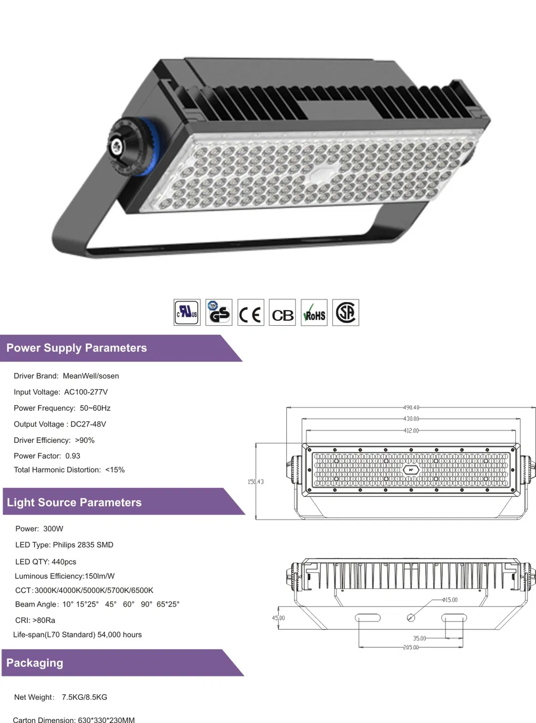 Stadium Floodlight View 1