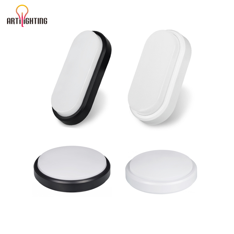 Tri Proof Light Fixture Outdoor IP65 Wall Lamp Indoor LED Ceiling Bulkhead Light for Courtyard Corridor Bathroom Kitchen Home Hotel Luminaires Lighting