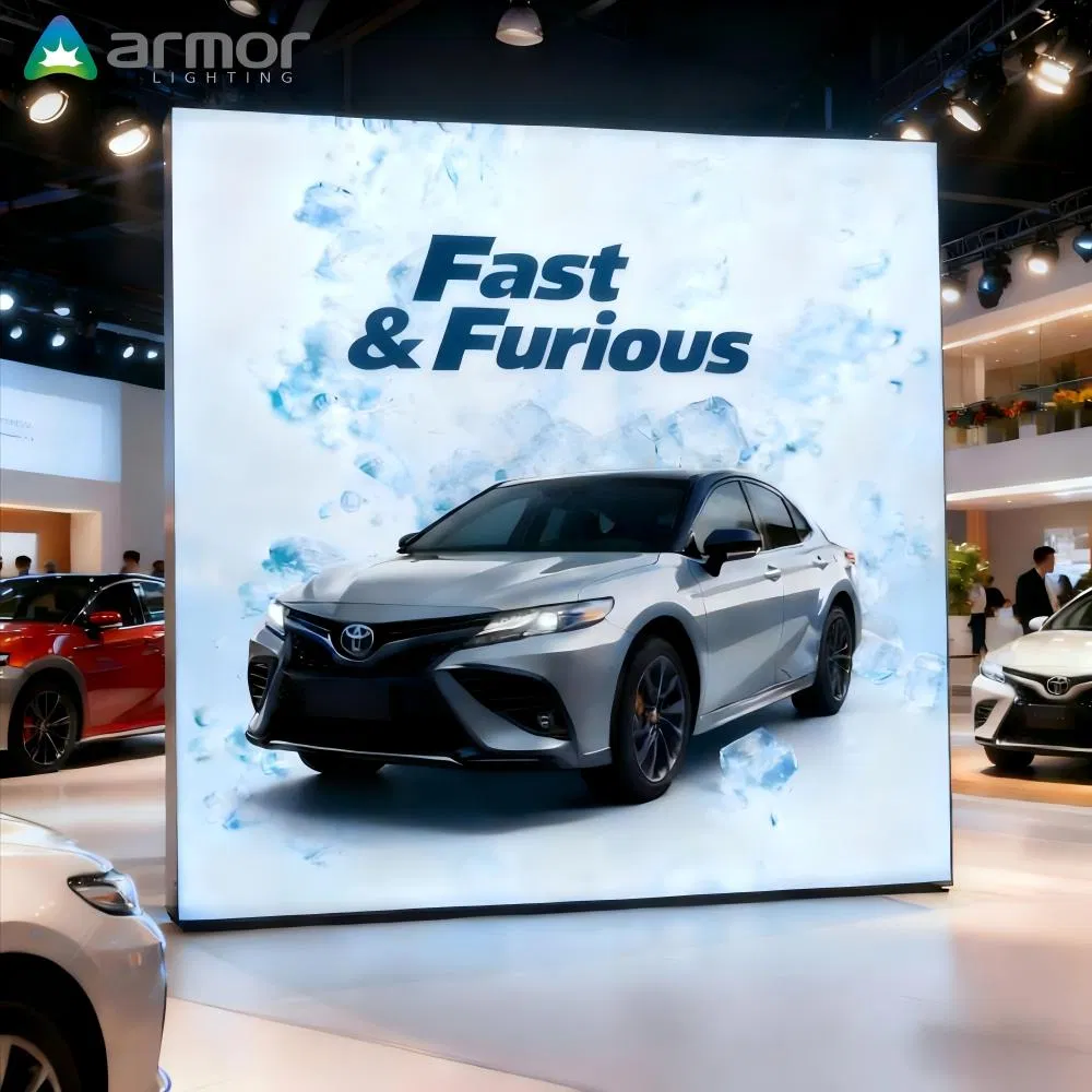 Easy-to-Install High-Brightness Billboards / Indoor Supermarket Advertising Display LED Dynamic Lighting Boxes