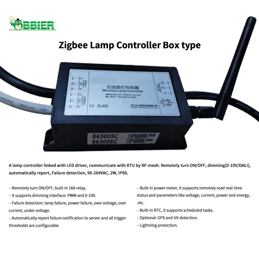 Lora-Mesh Smart Street Lamp Smart Street Lighting System Controller