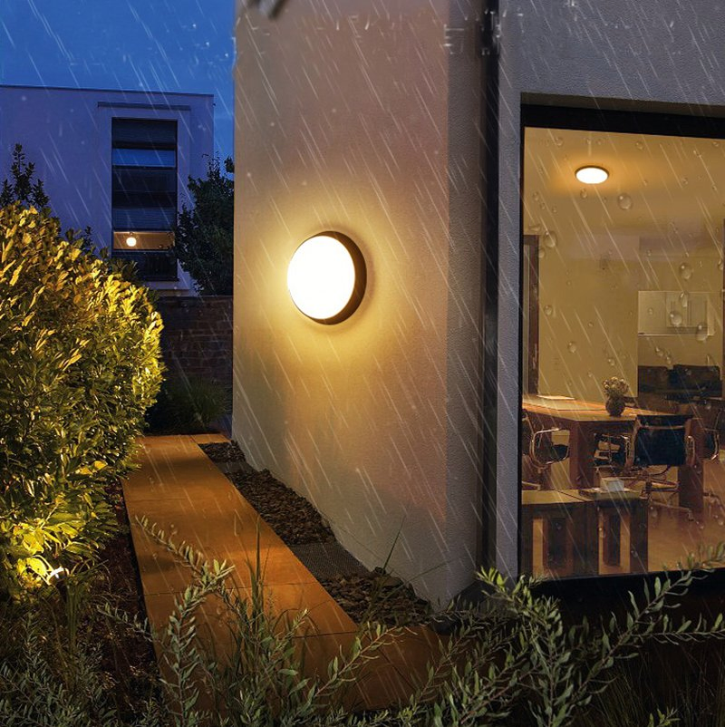 Tri Proof Light Fixture Outdoor IP65 Wall Lamp Indoor LED Ceiling Bulkhead Light for Courtyard Corridor Bathroom Kitchen Home Hotel Luminaires Lighting