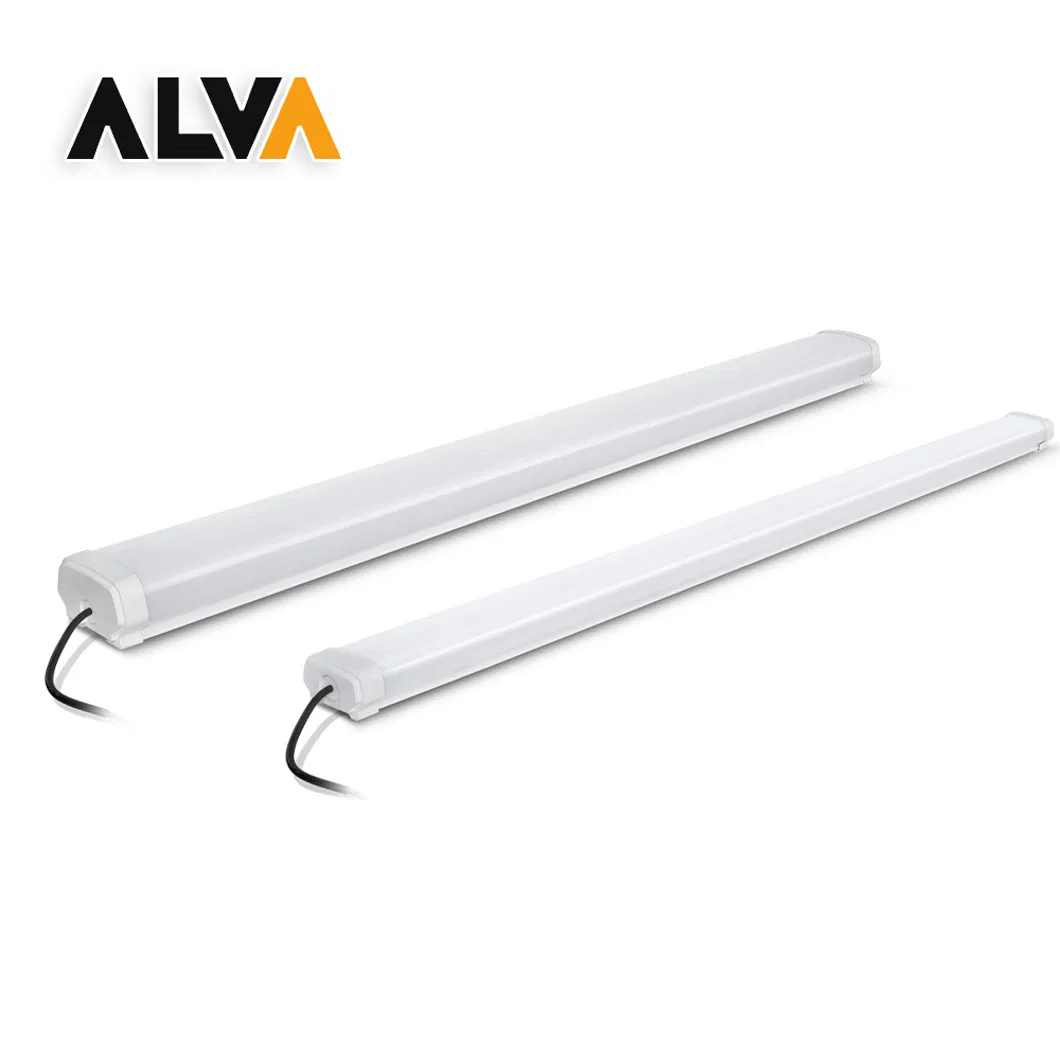 Empty Weatherproof Waterproof Lighting Fixture Vapor Tight 2FT 4FT 5FT IP65 Without LED Tube T8 2X18W 2X36W 2X54W LED Tri-Proof Light with Without Metal Plate
