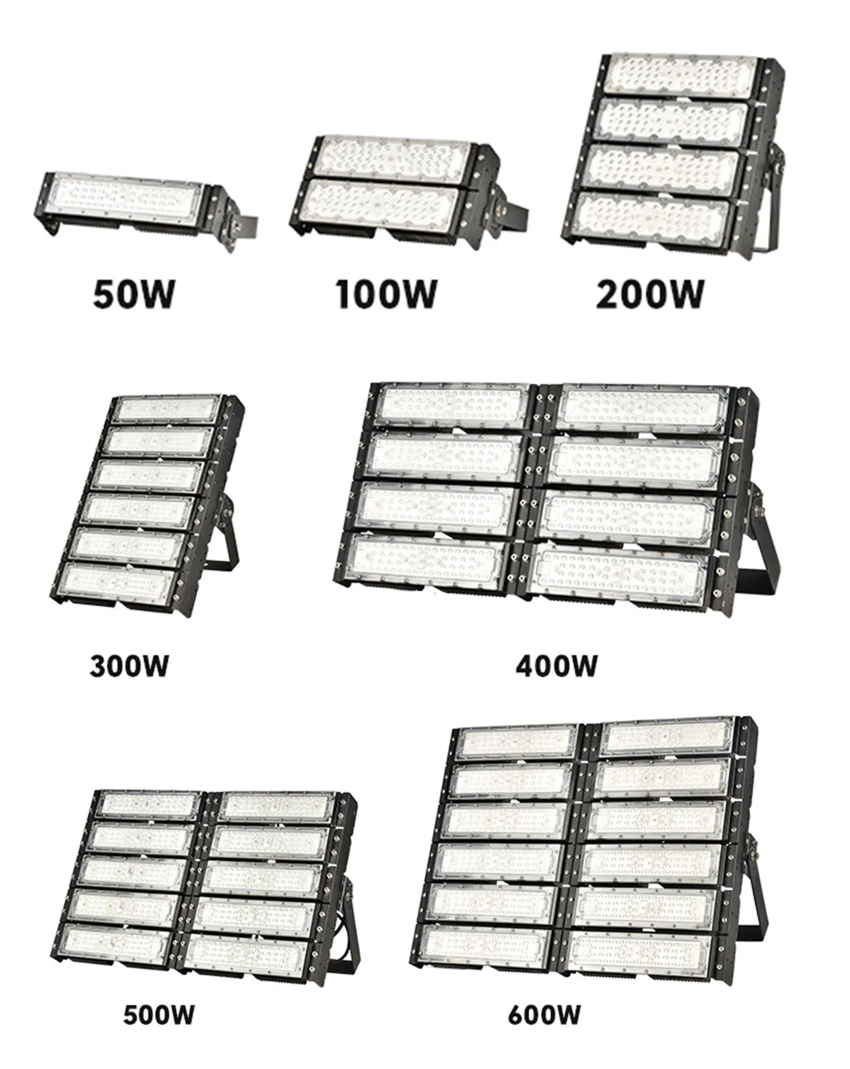 500W LED SMD Outdoor Flood Light for Road Tunnel Cool Warm Light