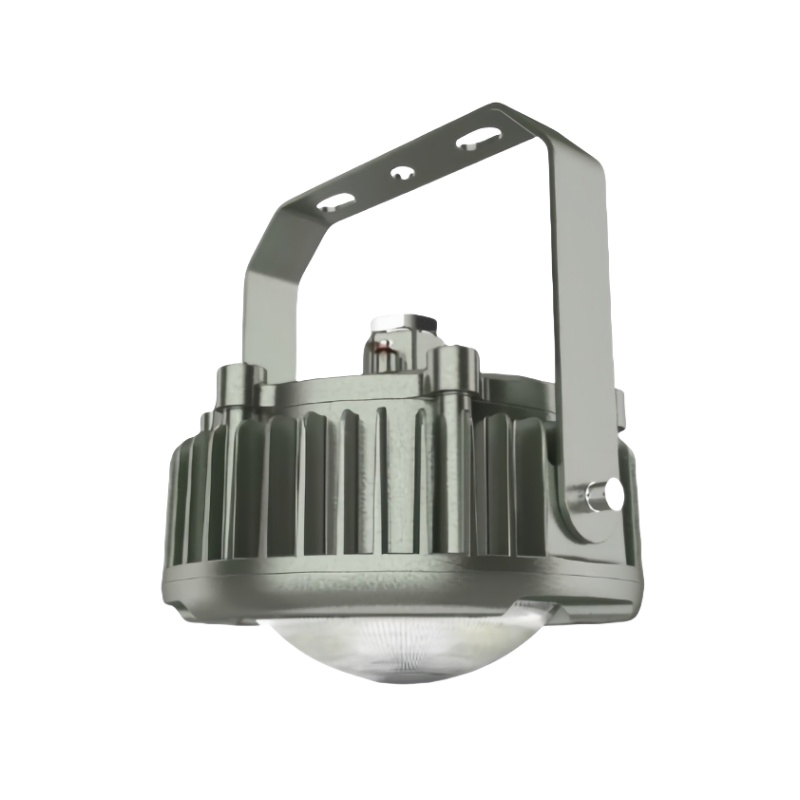 ATEX Hanging Dimmable LED UFO Explosion Proof High Bay Area Light with 90min Emergency Supply