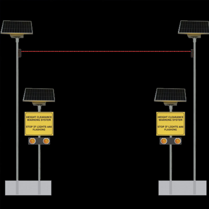 Solar-Powered Vehicle Over Height Warning System for Roadway Safety