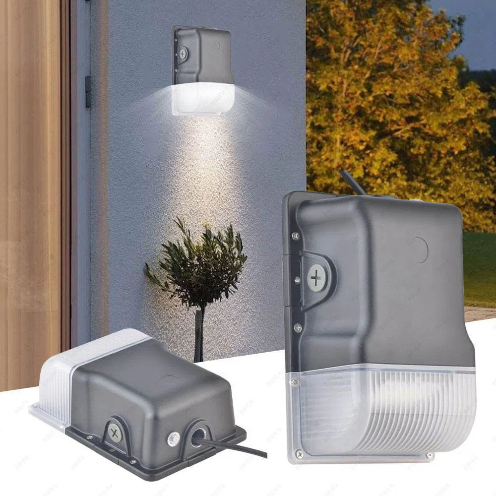 Building Exterior Wall Light Waterproof LED 20W 30W Outdoor Garden &amp; Street Dimmable Aluminum Wall Pack with 5-Year Warranty