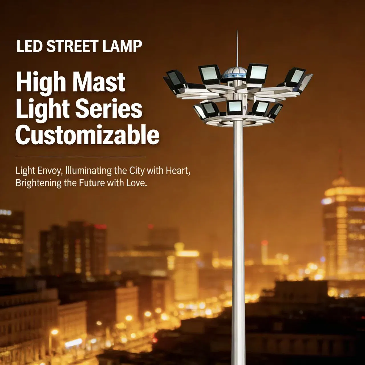 Powerful LED High Mast Light for Outdoor Illumination Needs