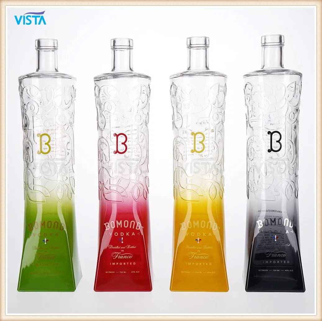 750ml Heavy Duty Glass Spirit Bottle with Secure Screw Cap and Frost Finish