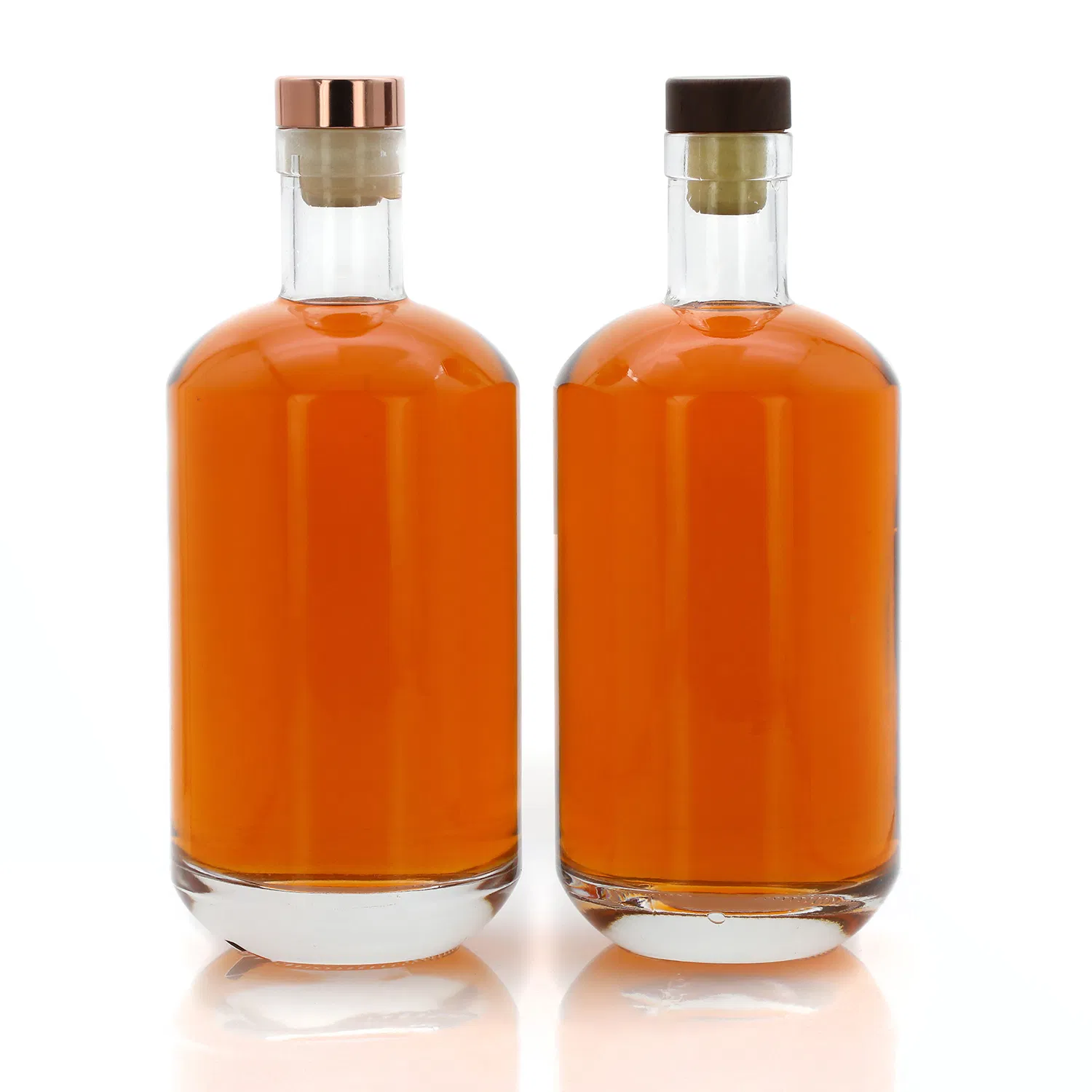 Clear Empty Recyclable 375ml 700ml 70cl Amber Vintage Square Round Old White Empty Gin Rum Vodka Tequila Whisky Liquor Spirits Glass Bottle