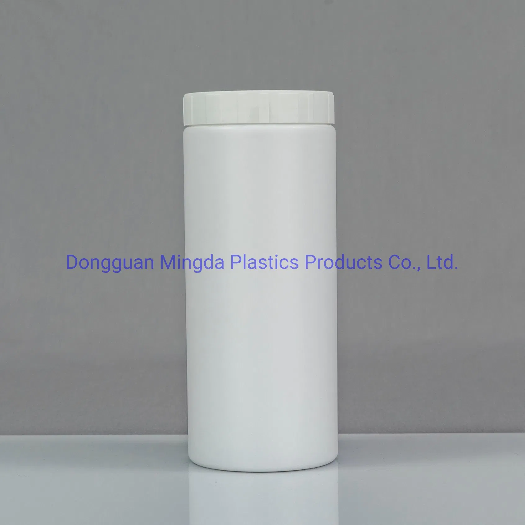 Food Grade Wide Neck Empty Tall Cylindrical Capsules HDPE Bottle