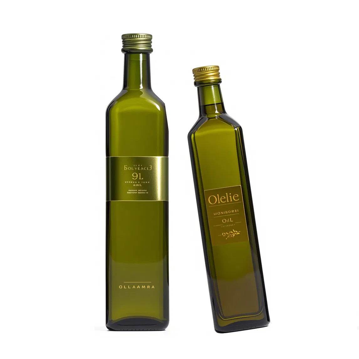 Premium-Grade Eco-Friendly Brazil Colorful Pet Lightweight Square Style Stackable Olive Oil Glass Bottle 750ml Home Use