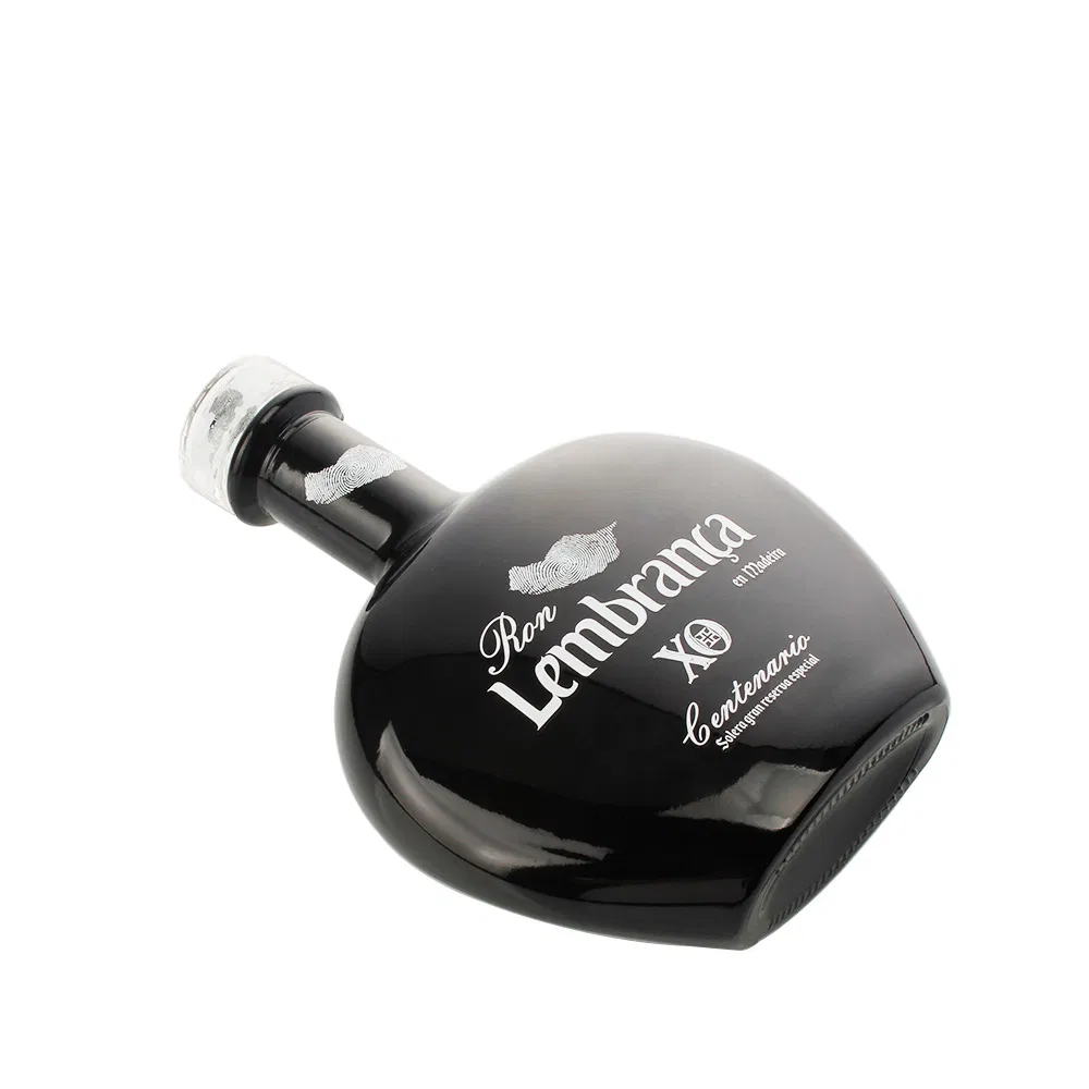 Luxury Customized Empty 700ml 750ml Round Printed Logo Tequila Whisky Vodka Gin Liquor Glass Bottle with Cork