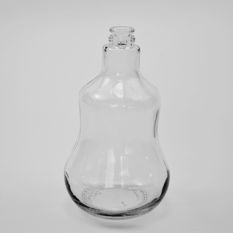 600ml Gourd Shape Liquor Spirit Food Grade Clear Glass Bottle for Packaging