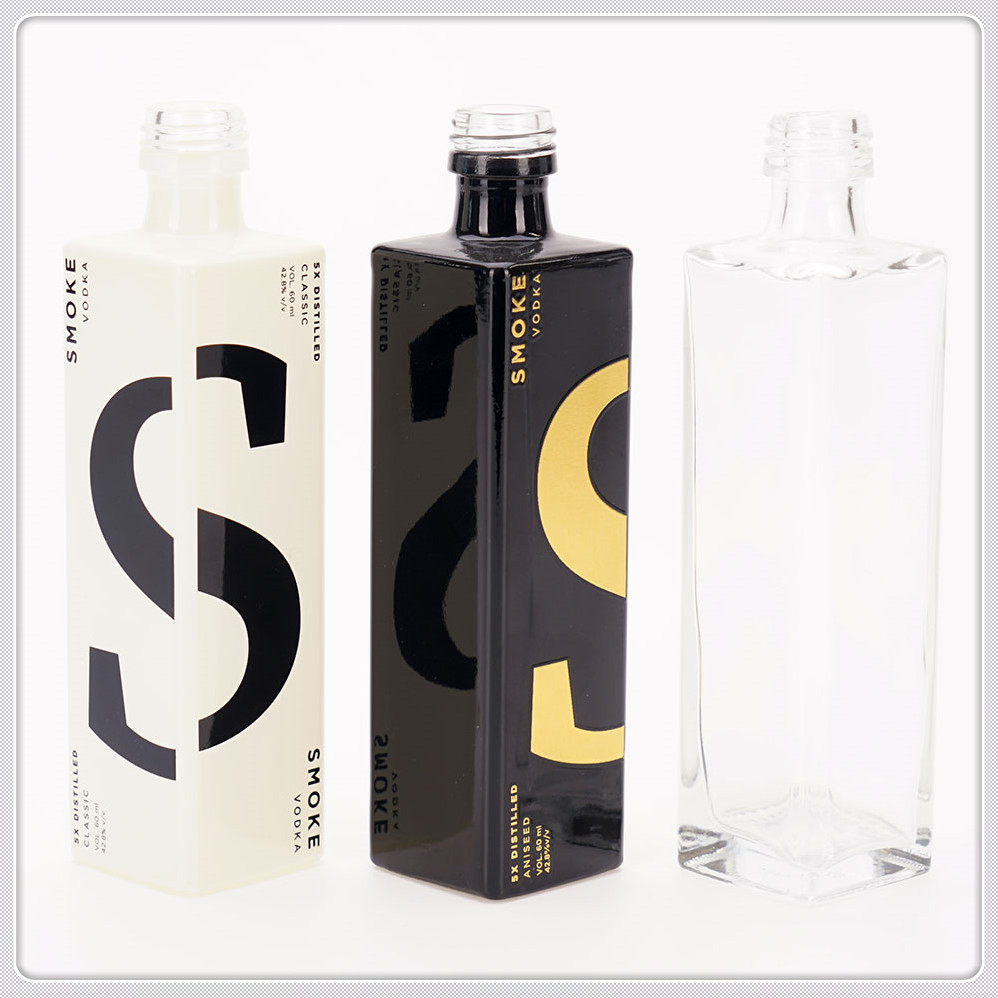 Premium Large Vodka Bottle with Frosted Glass Finish and Secure Screw Cap