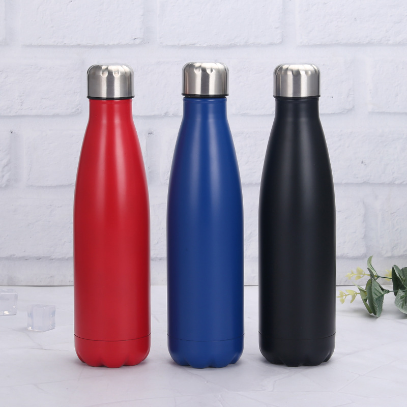 BPA Free Double-Wall Stainless Steel Cola Shape Vacuum Flask Thermal Bottle, Custom Logo Portable Leakproof Water Bottles