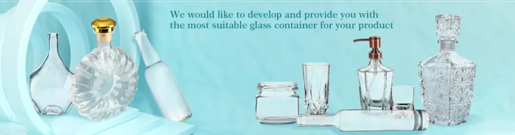 Glass Liquor Bottle Banner