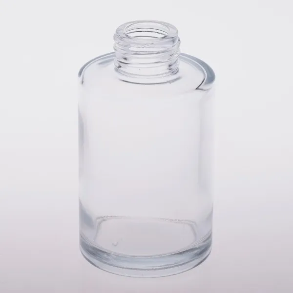 Round Cylinder Clear Glass Reed Diffuser Bottle