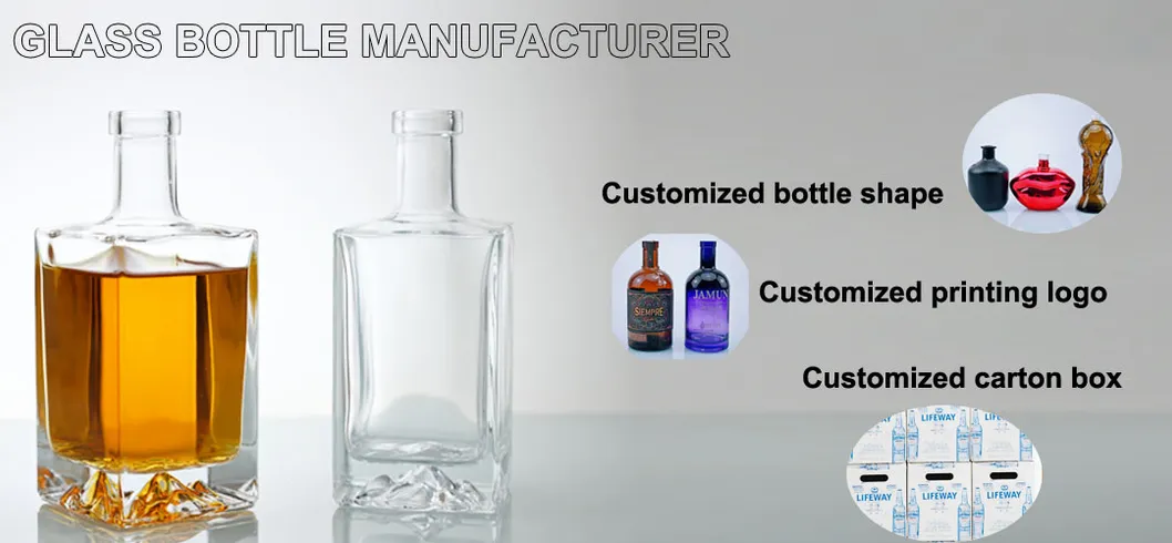 Custom Glass spirits bottle