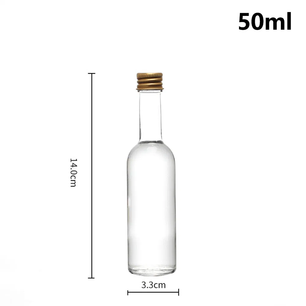 50ml 100ml Mini Liquor Bottles Empty Glass Alcohol Shot Bottles Spirit Liquor Bottle