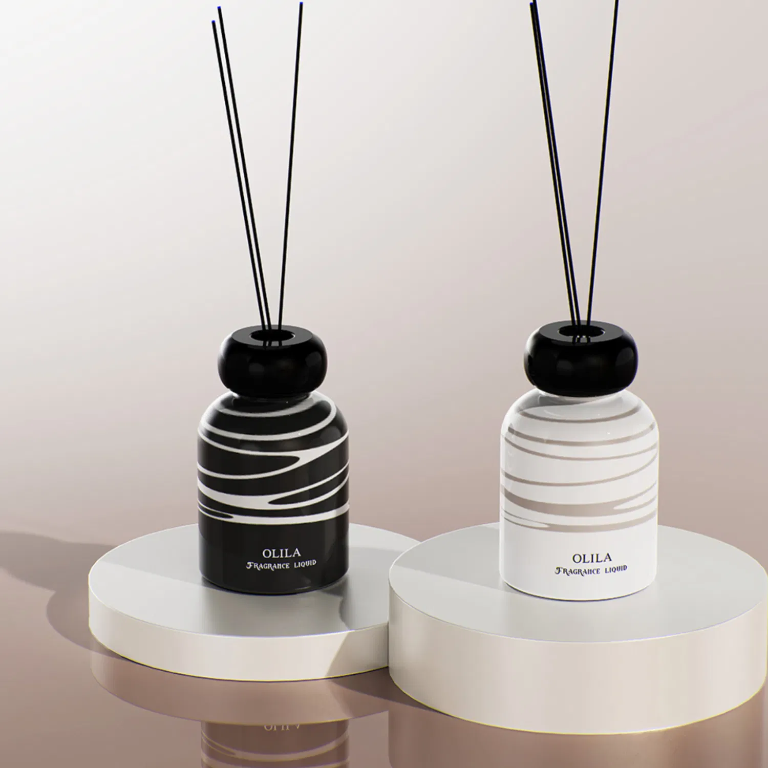 Square Bottle Reed Diffuser Glass Essential Oil Diffuser Scented Aromati Diffuse Bottle