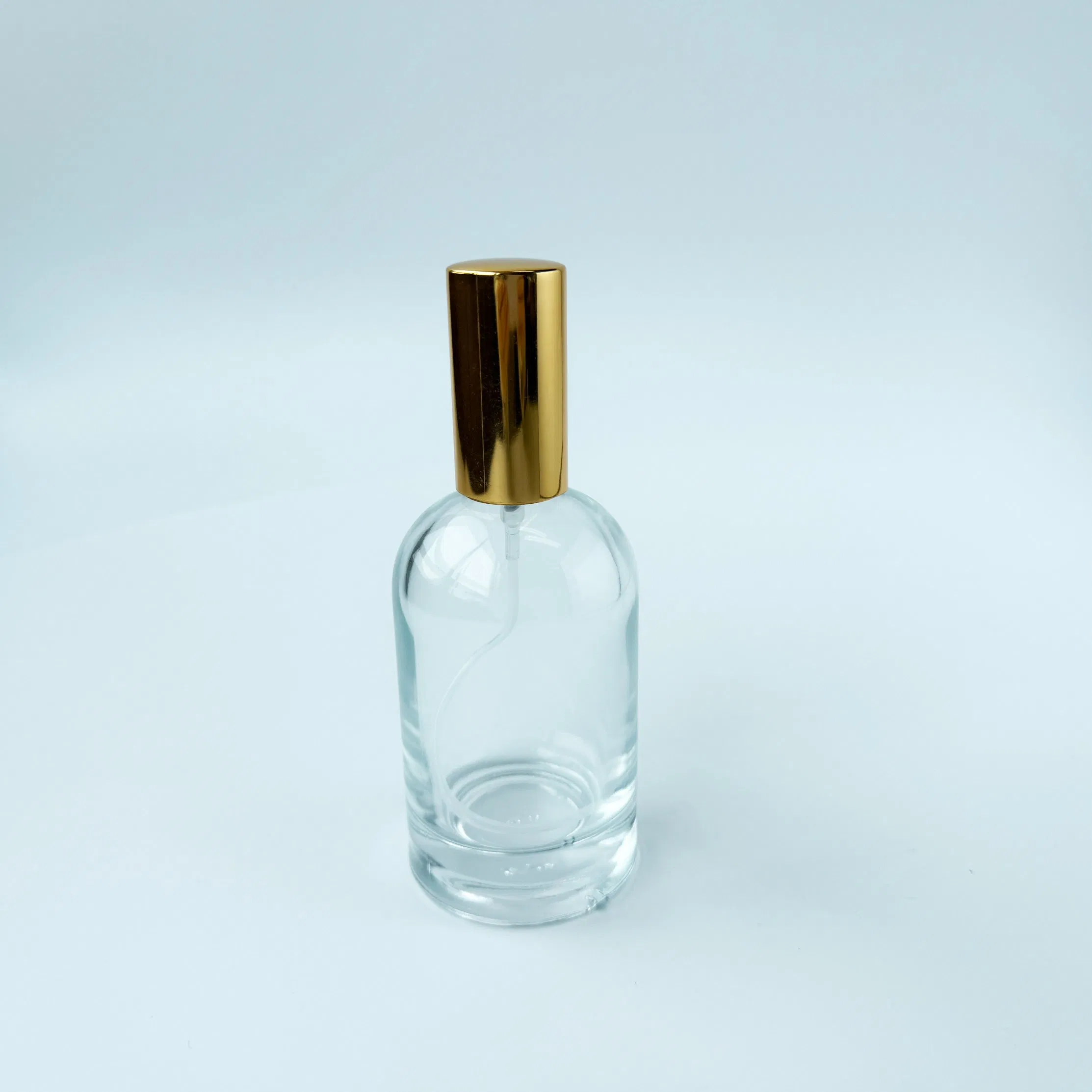 100ml Barrel Clear Round Shoulder Heavy Thick Base Body Perfume Glass Face Mist Bottle