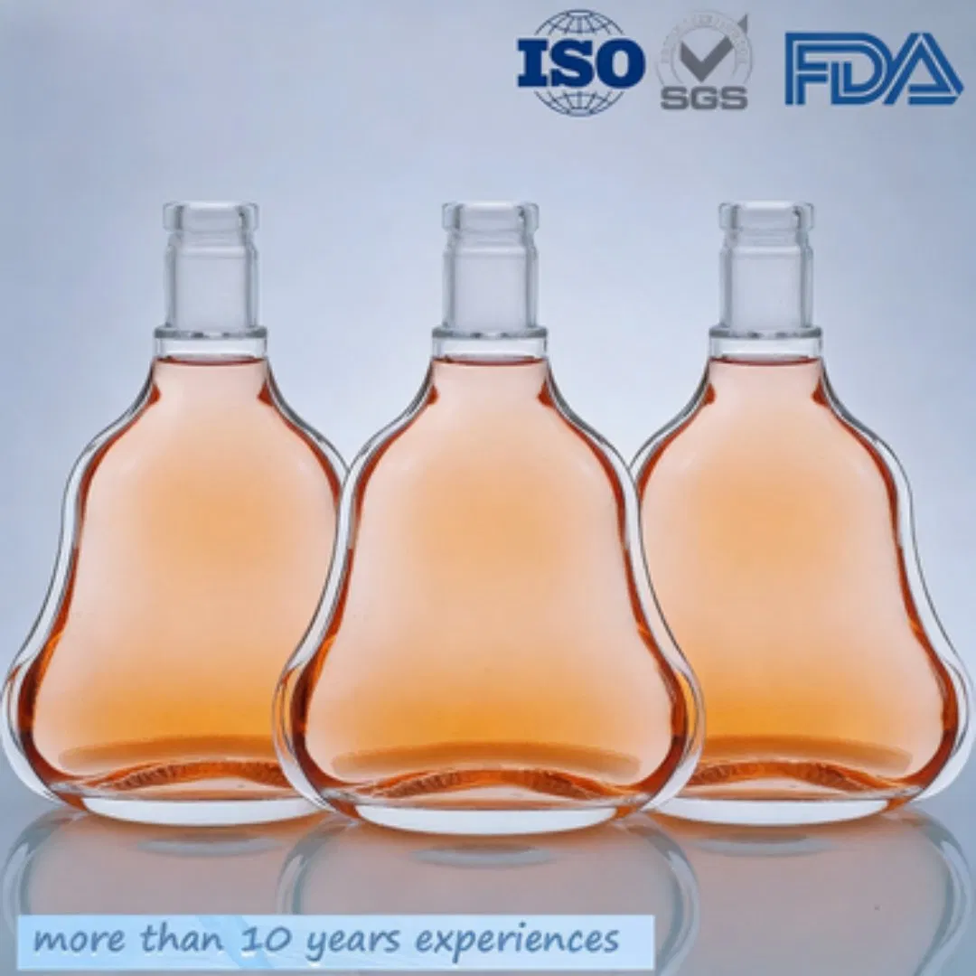 Custom Embossed Whiskey Gin Tequila Rum Mezcal for Flat Surface 500ml 700ml 750ml 1000ml Glass Spirits Bottle