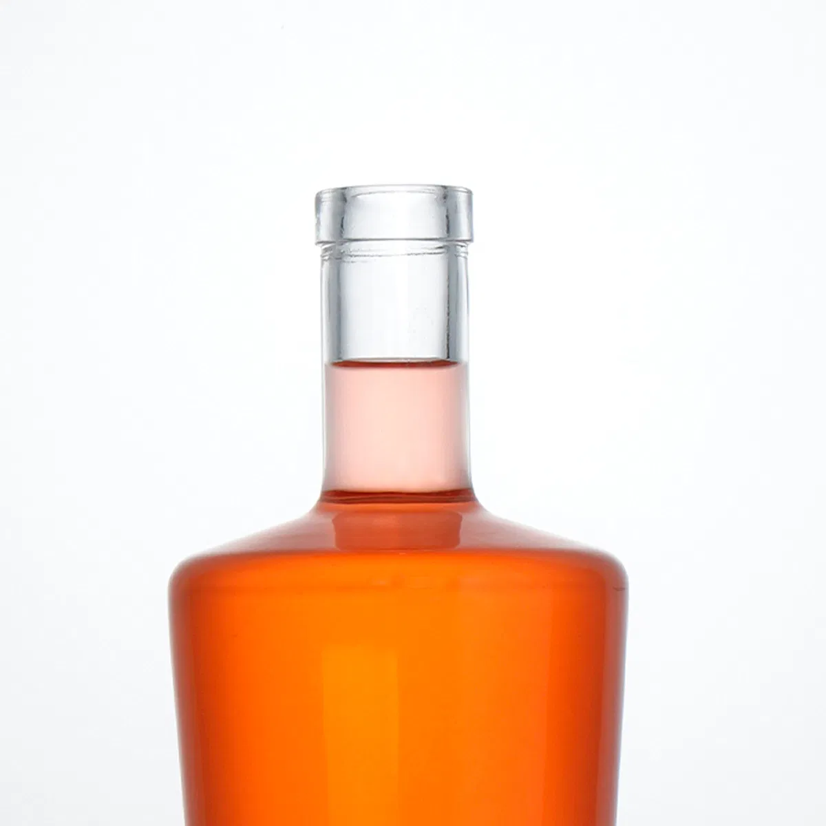 Wholesale 700ml 750ml Luxury Clear Glass Bottle Thick Base Vodka Whiskey Rum Gin Tequila Bottle