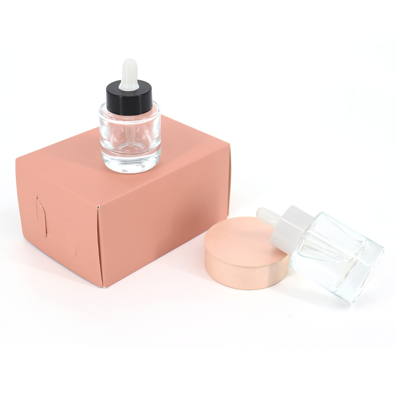 20ml 30ml 50ml Thick Base Bottom Dropper Glass Bottle with Silk Screen Printing