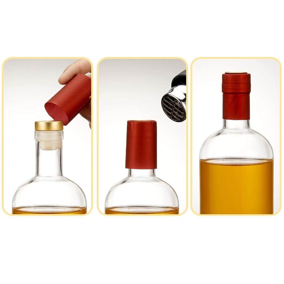 Rsg High Quality 500ml 700ml 750ml Extra Flint Round Whisky Tequila Gin Vodka Spirits Liquor Glass Bottle with Lids