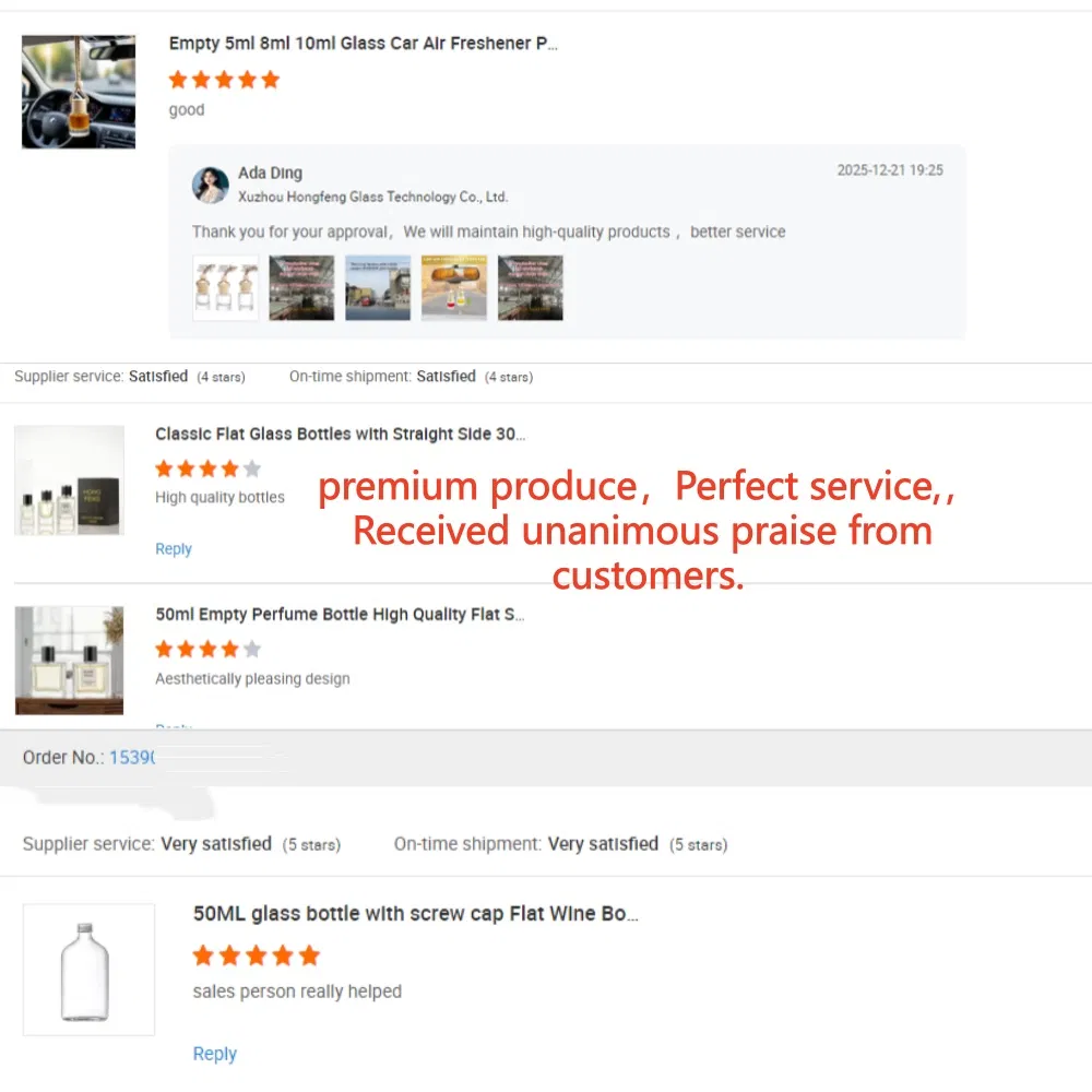 Luxury 30ml 50ml 100ml Empty Square Perfume Glass Bottle with Box Packaging