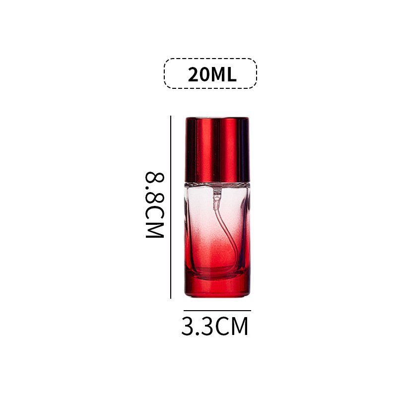 20ml 30ml Glass Perfume Bottle with Sprayer Refillable Cosmetic Atomizer Threaded Thick Base Portable Spray Bottle for Perfumes