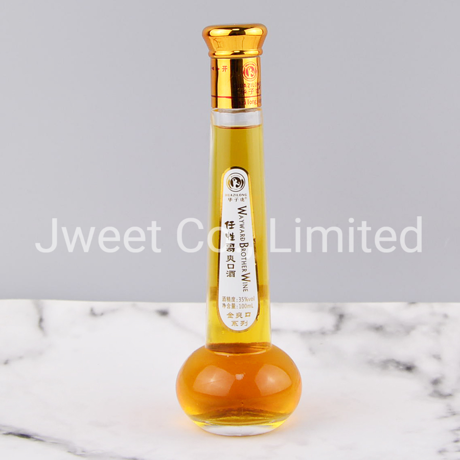 100ml Mini Glass Bottle with Long Neck Wholesale for Spirit Tequila