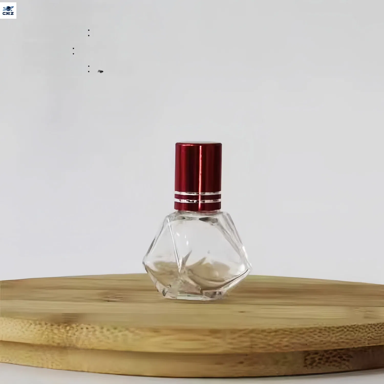 Special Geometric Design Screen Printed Clear Glass Roller Bottle 3ml 6ml 8ml 10ml Small Perfume &amp; Essential Oil for Screw Cap