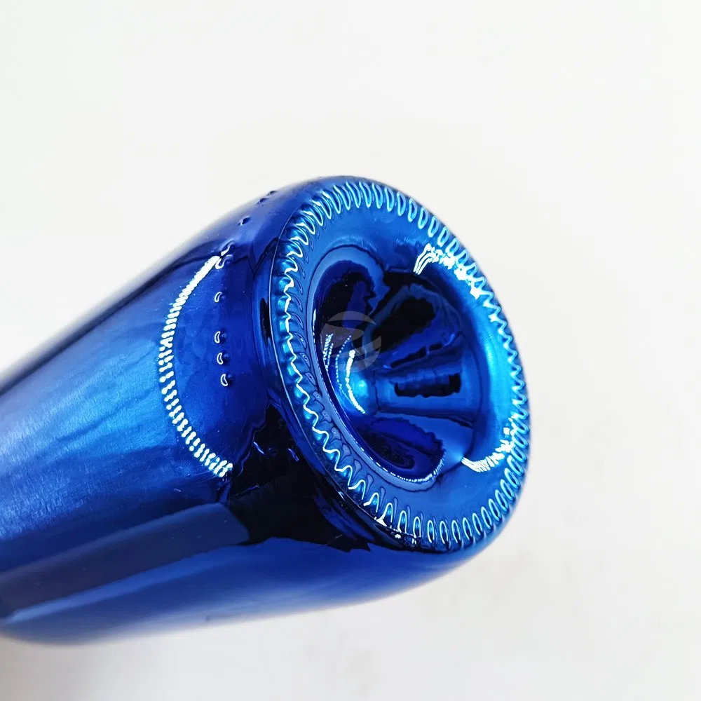 Pink Electroplated Glass Bottle