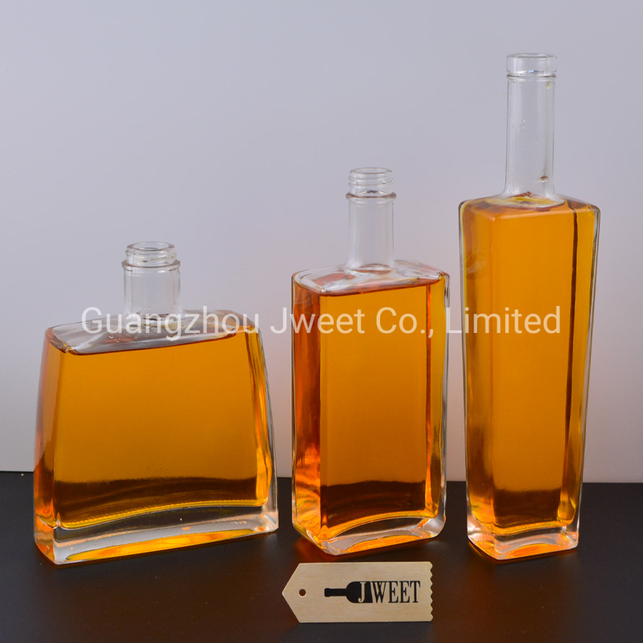 Custom 700ml 750ml Glass Vodka Bottle Whisky Brandy Tequila Glass Bottle Gin Liquor Spirits Glass Bottle