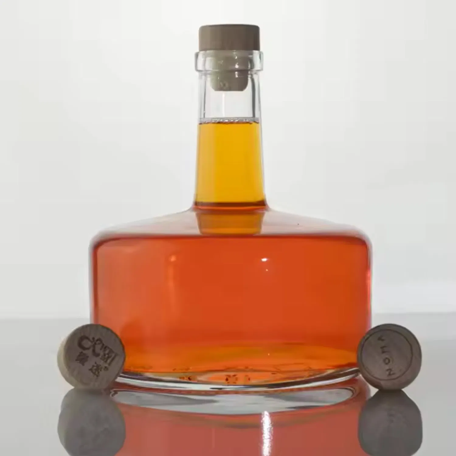 750ml Extra Flint Glass Bottle Transparent for Gin Whisky Whiskey Tequila Liquor