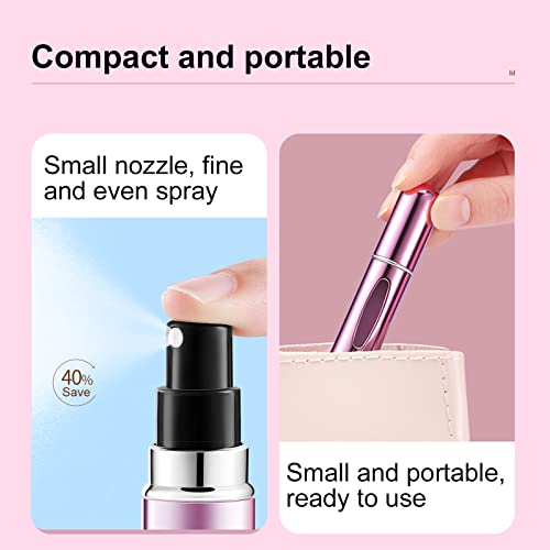 Hot Demand Lightweight 5ml Travel Perfume Atomizer 8ml Refillable Aluminum Mini Spray Bottle for Trips