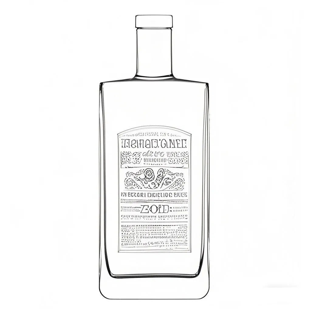 Custom Design Square Liquor Glass Bottle Long Island Bottle