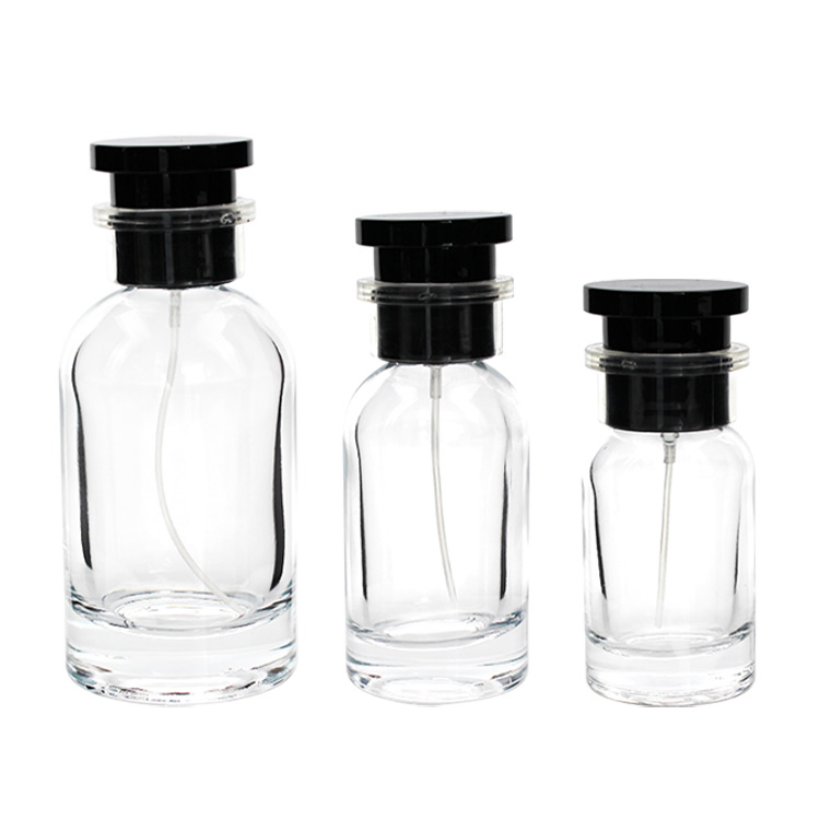 Thick Base Empty Glass Perfume Bottle with Lids OEM ODM